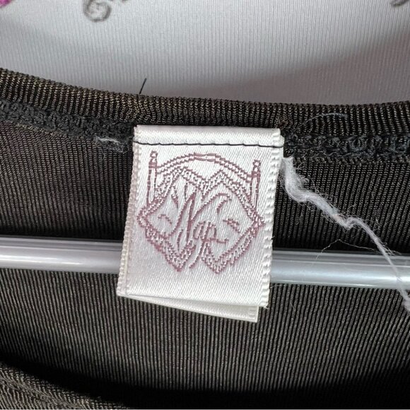 Nap floral tshirt grey unique flowers vintage Classic Black shiny shirt tee Top - Picture 7 of 10